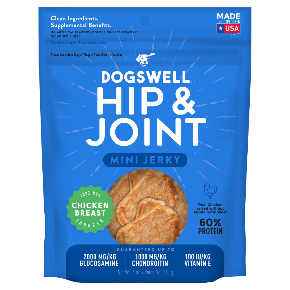 Dogswell Mini Jerky Chicken Breast Dog Treats – Tail Wags And Wiggles